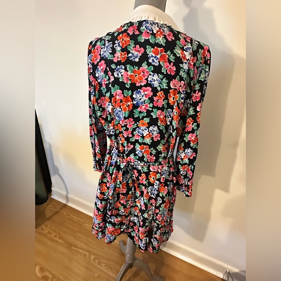 Floral Collared Mini Tea Dress | Nobody's Child | size 12 - Picture 4 of 11